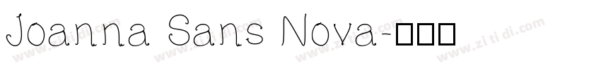 Joanna Sans Nova字体转换